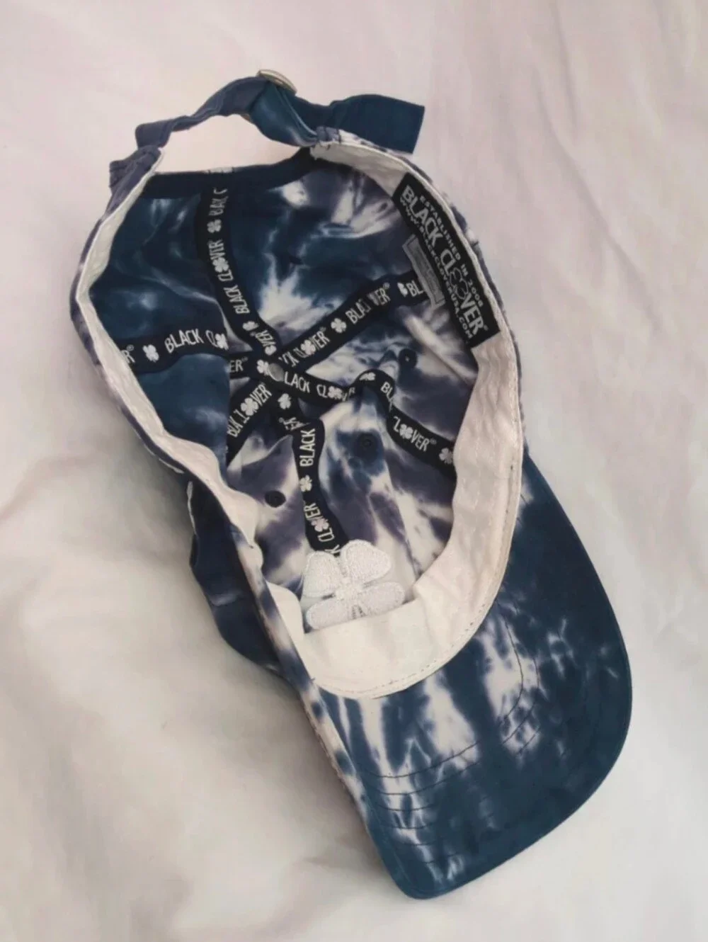 Tie-Dye Clover Baseball Cap - Blue